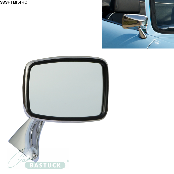 Außenspiegel Spiegelglas Ersatzglas Triumph TR4 ab 1961-1967 Sphärisch 105 mm
